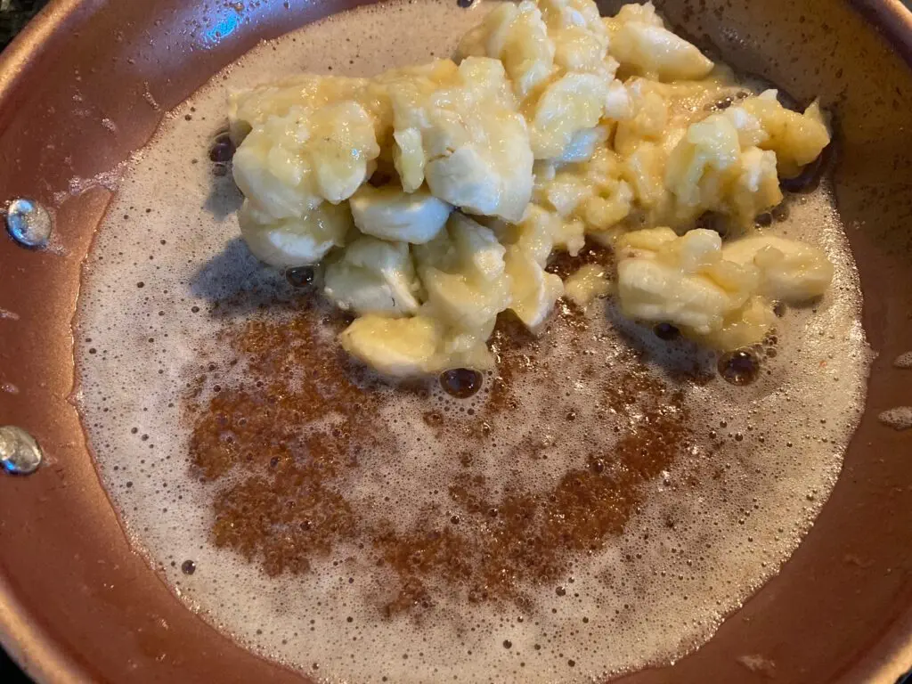 bananas in brown sugar and butter