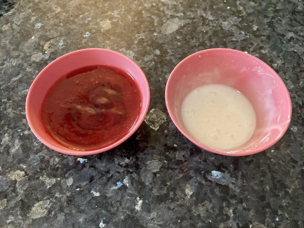 simple glaze with raspberry preserves