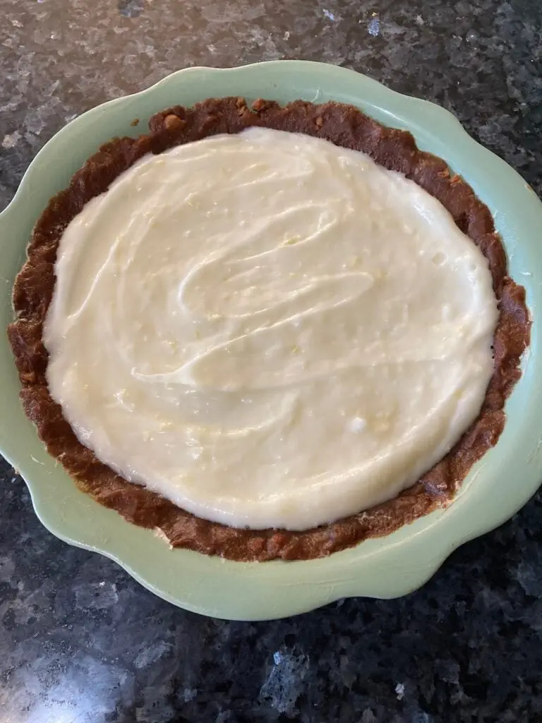 no bake cherry cheesecake pie from out of the box baking.com