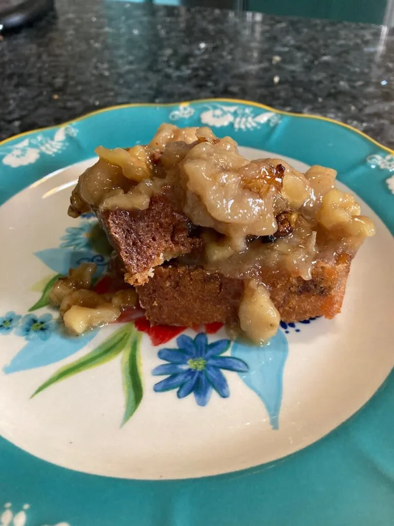 bananas foster pound cake from out of the box baking.com