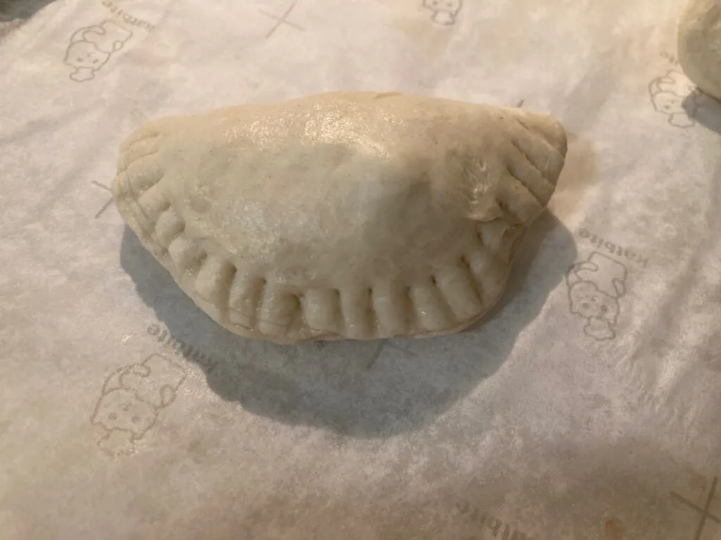 crimped pocket pie unbaked