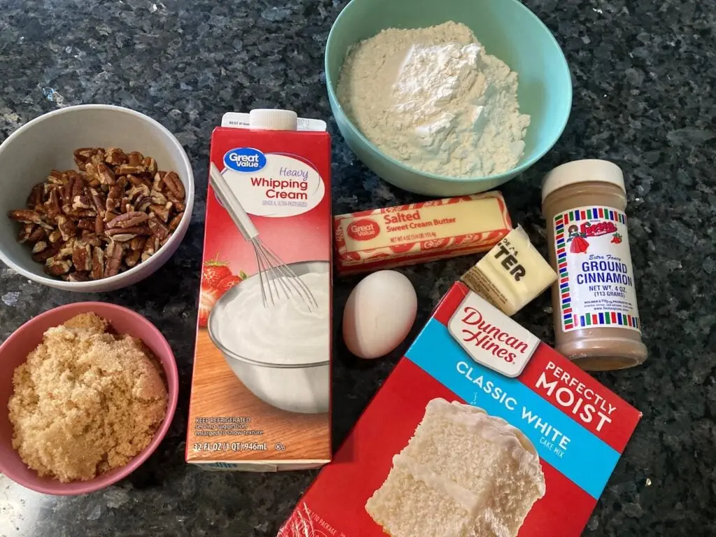 Cake Mix Cinnamon Roll Pastries (with cinnamon glaze) from www.outoftheboxbaking.com
