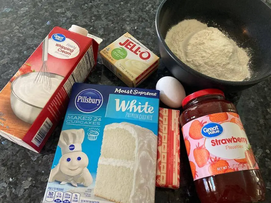 Cake Mix Kolaches with strawberry filling from Out of the Box Baking