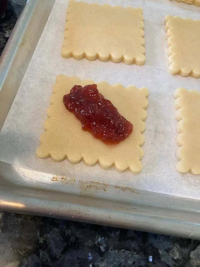 Cake Mix Kolaches with strawberry filling from Out of the Box Baking