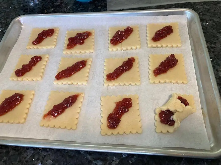 Cake Mix Kolaches with strawberry filling from Out of the Box Baking