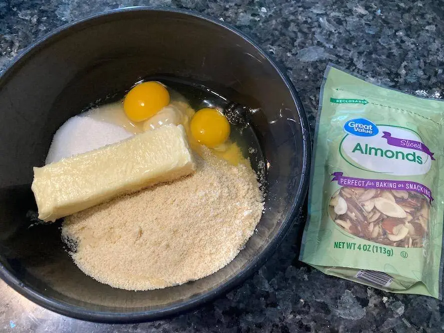 almond tea cake filing ingredients