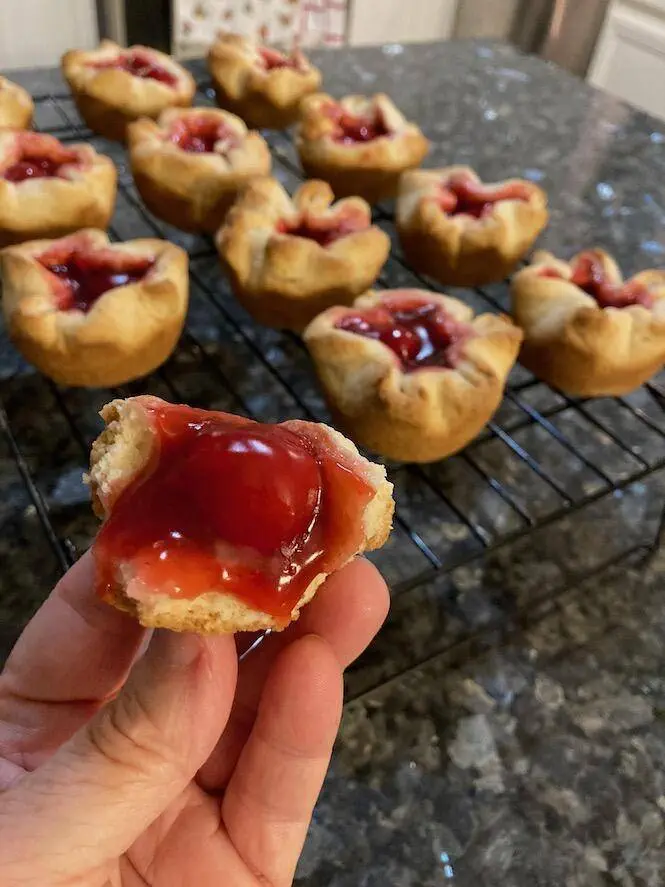 Easy Cake Mix Cherry Pies from Out of the Box Baking.com (hot from the oven)