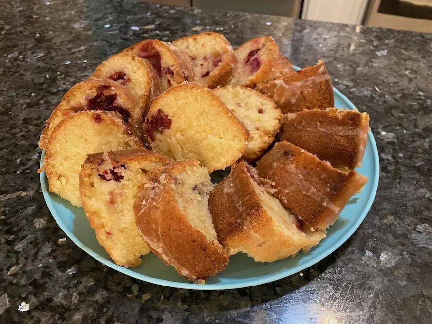 plate of cake slices