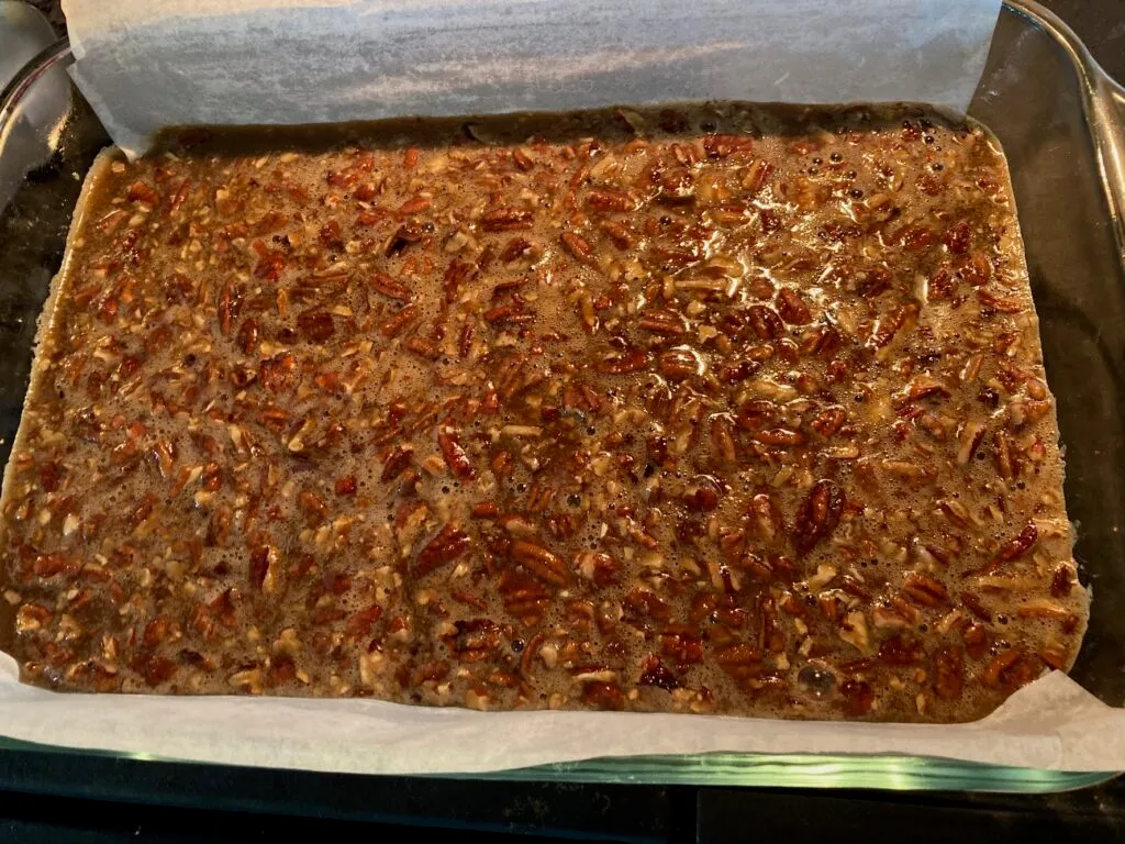 Pecan Pie Bars from out of the box baking.com