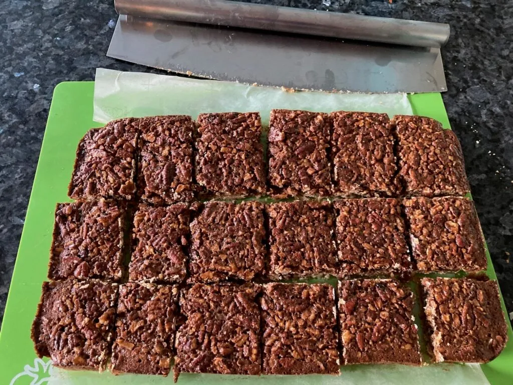 Pecan Pie Bars from out of the box baking.com