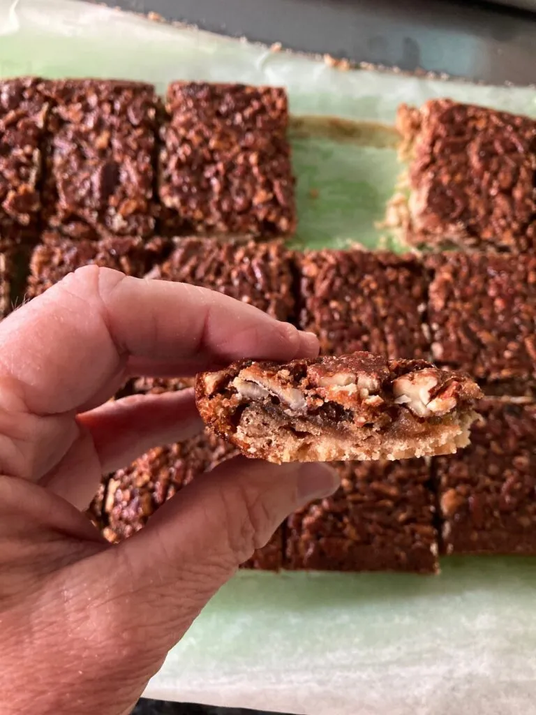 Pecan Pie Bars from out of the box baking.com