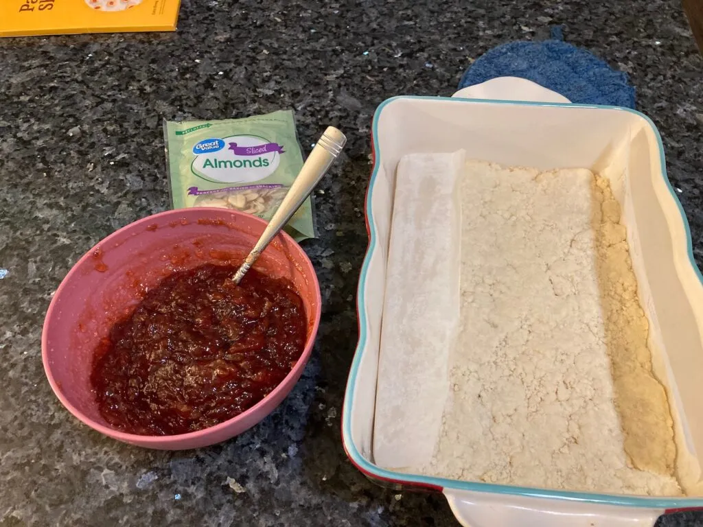 Easy Cherry Almond Bars from Out of the Box Baking.com