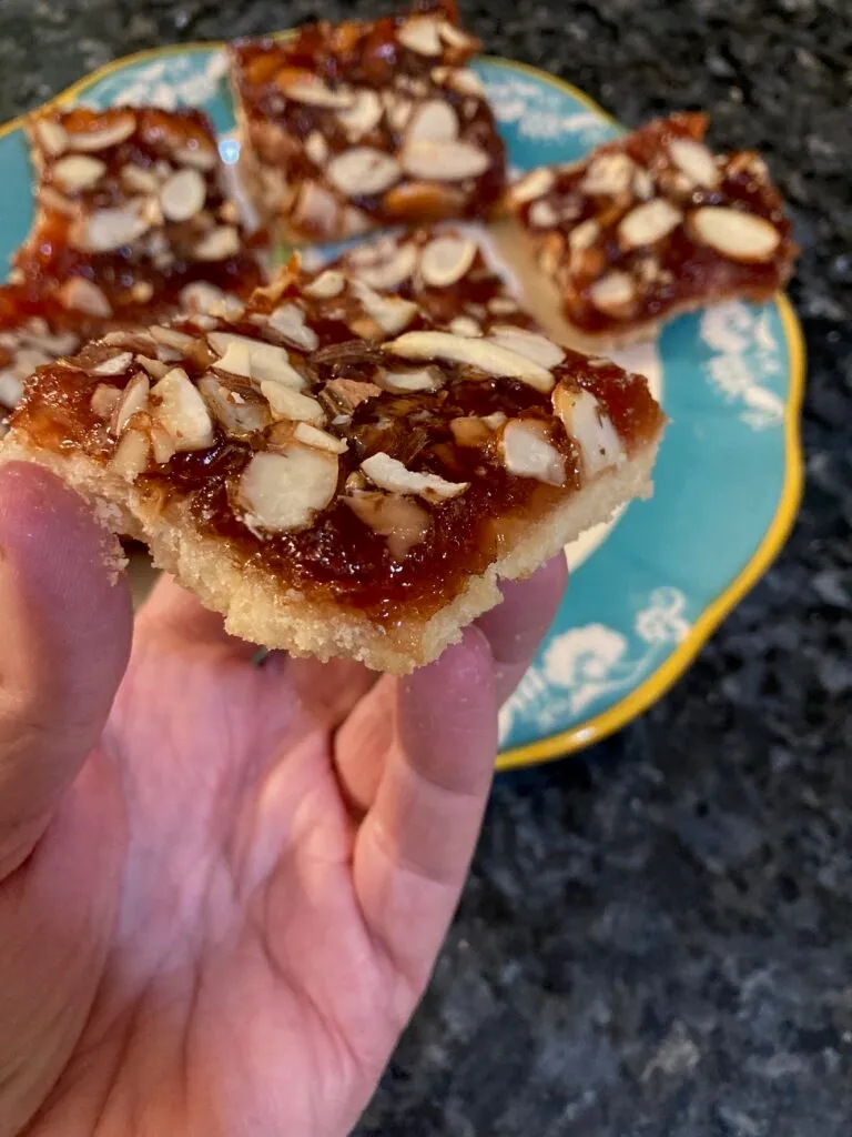 easy cherry almond bars from out of the box baking.com
