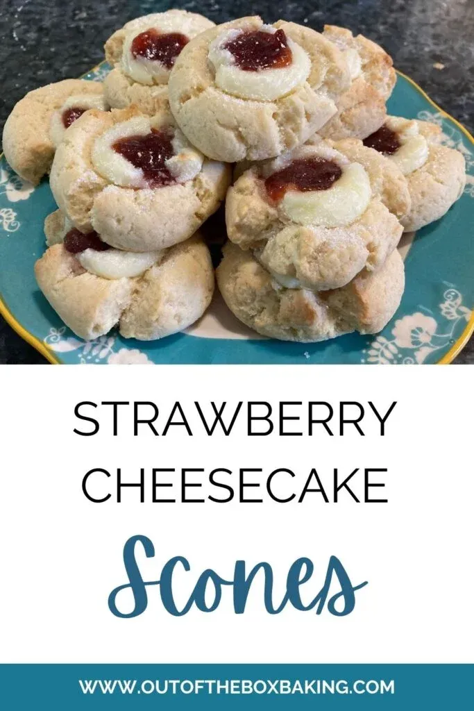 strawberry cheesecake scones from out of the box baking.com
