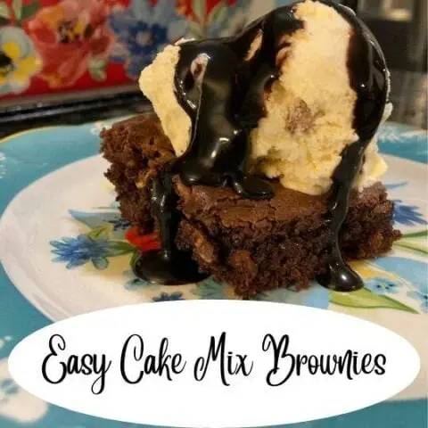 Easy Cake Mix Brownies