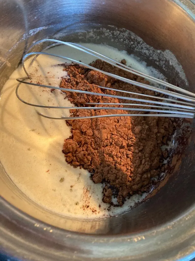 The Perfect Texas Sheet Cake from Out of the Box Baking.com (frosting)