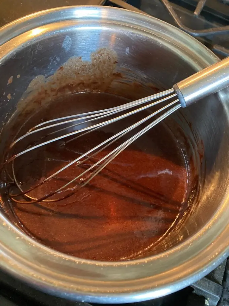 The Perfect Texas Sheet Cake from Out of the Box Baking.com (frosting)