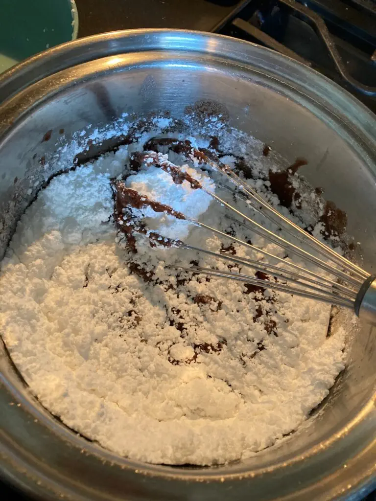 The Perfect Texas Sheet Cake from Out of the Box Baking.com (frosting)