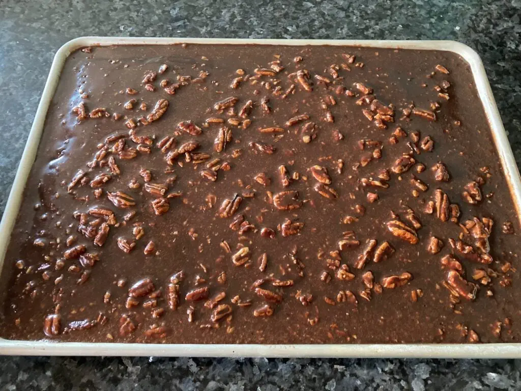 frosted texas sheet cake