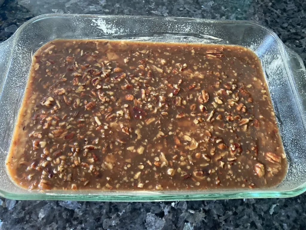 Pecan Pie Blondies from Out of the Box Baking.com