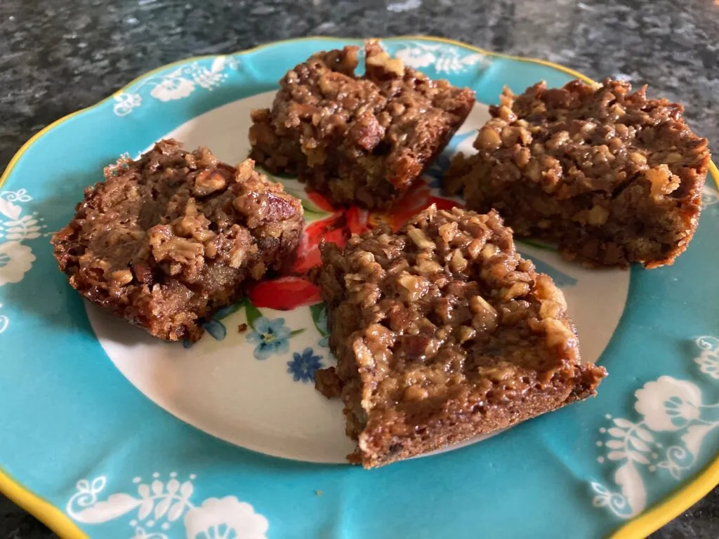 Pecan Pie Blondies from Out of the Box Baking.com