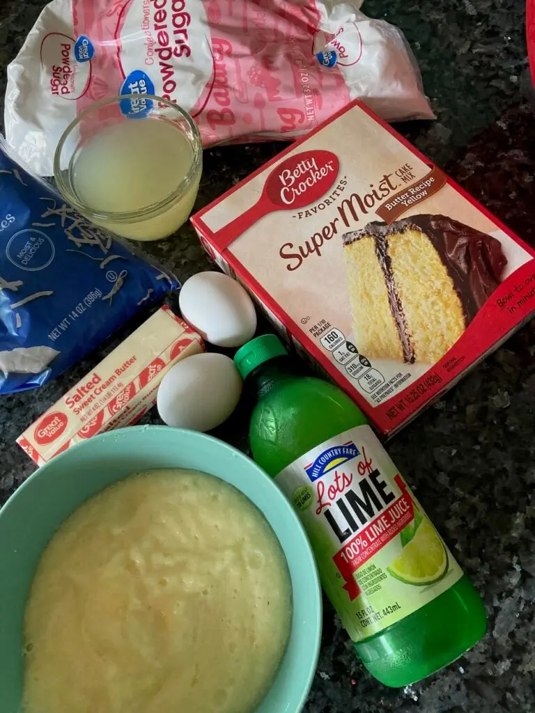 Easy Pineapple Coconut Cake with Lime from Out of the Box Baking.com