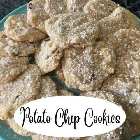 Easy Potato Chip Cookies (with Pecans)