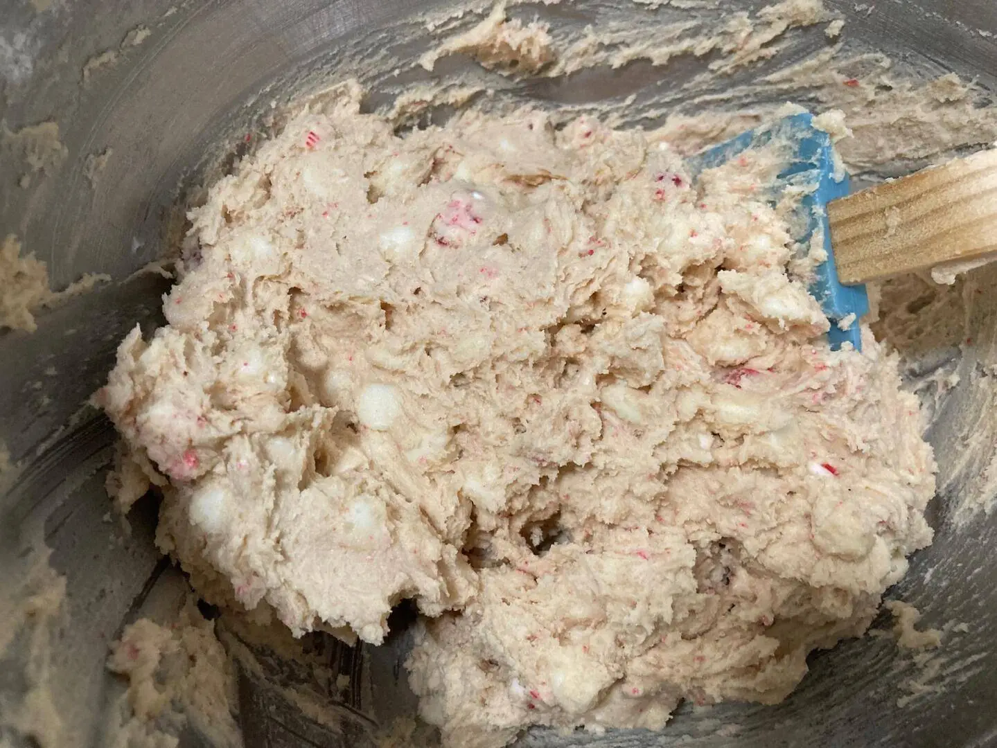 White Chocolate Candy Cane Cookies (two ways) from Out of the Box Baking.com.