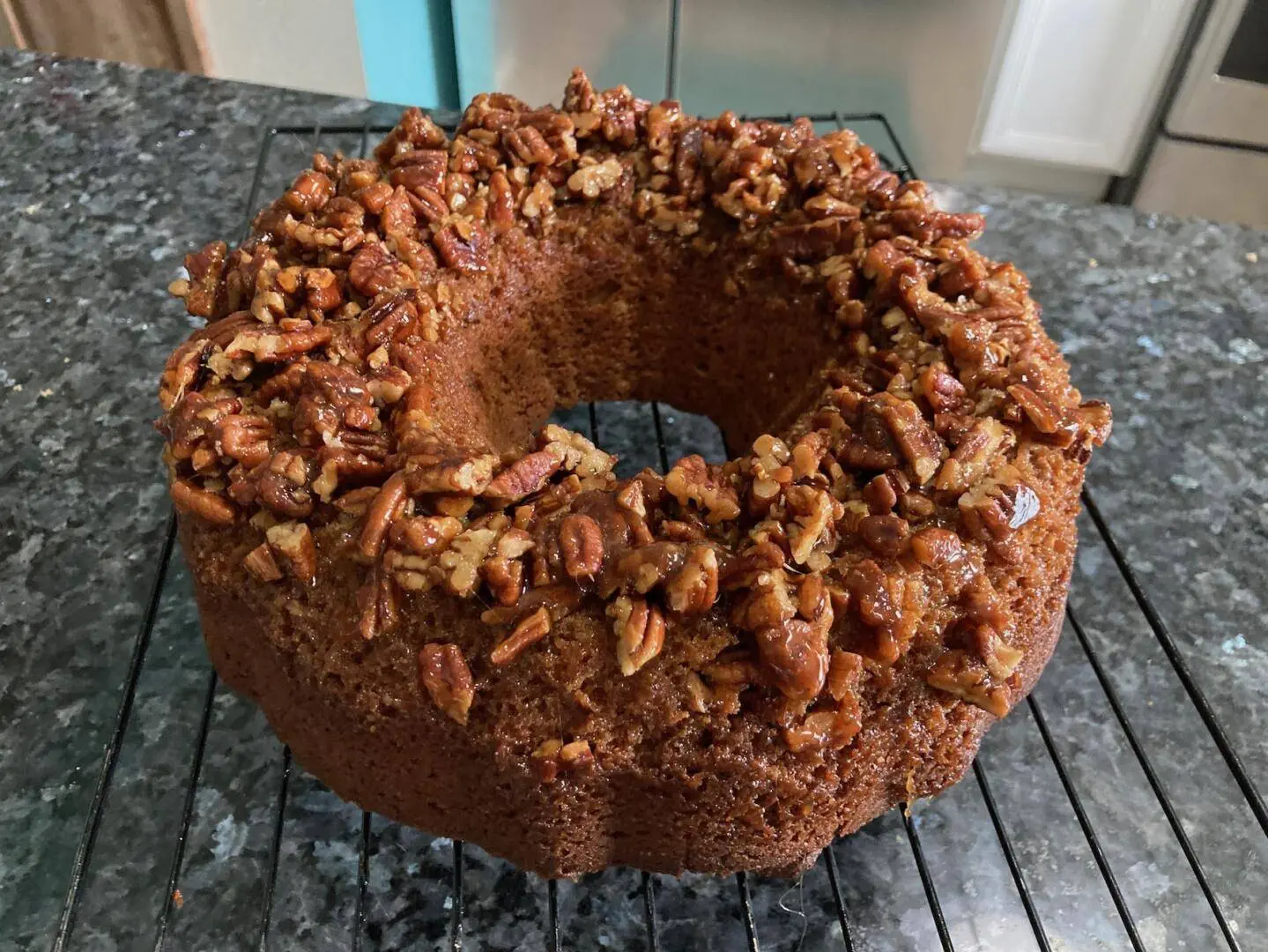 Butter Pecan Bundt Cake (with Praline Topping) from Out of the Box Baking.com