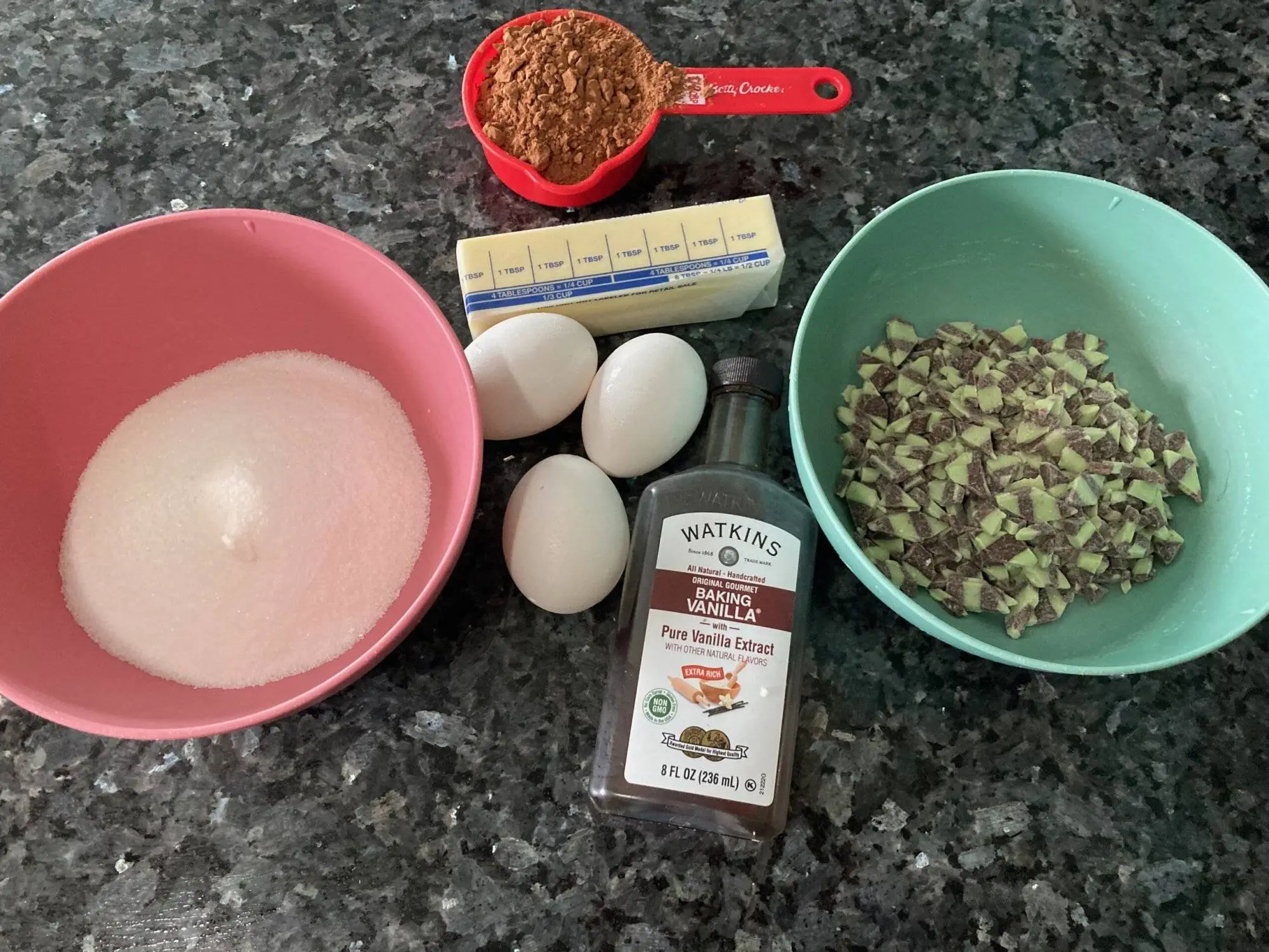 Gluten Free Brownies with Mint Chocolate from Out of the Box Baking.com