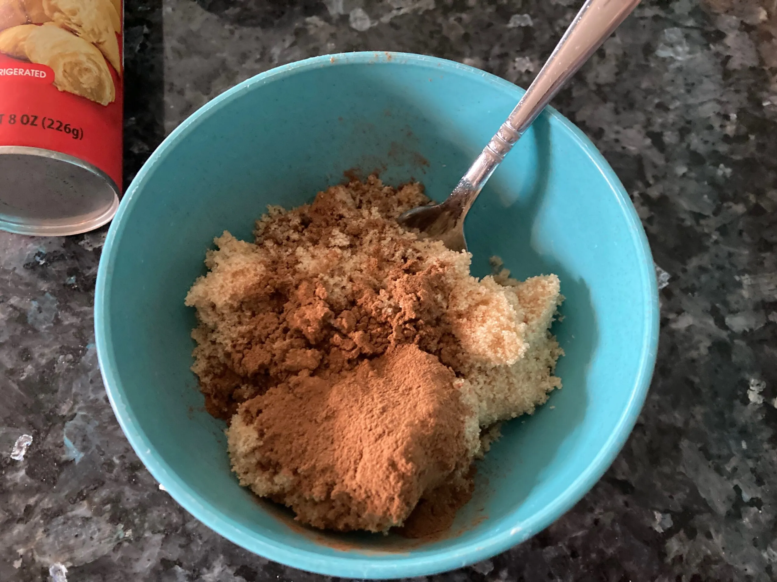 Cinnamon and brown sugar in bowl from Out of the Box Baking.com