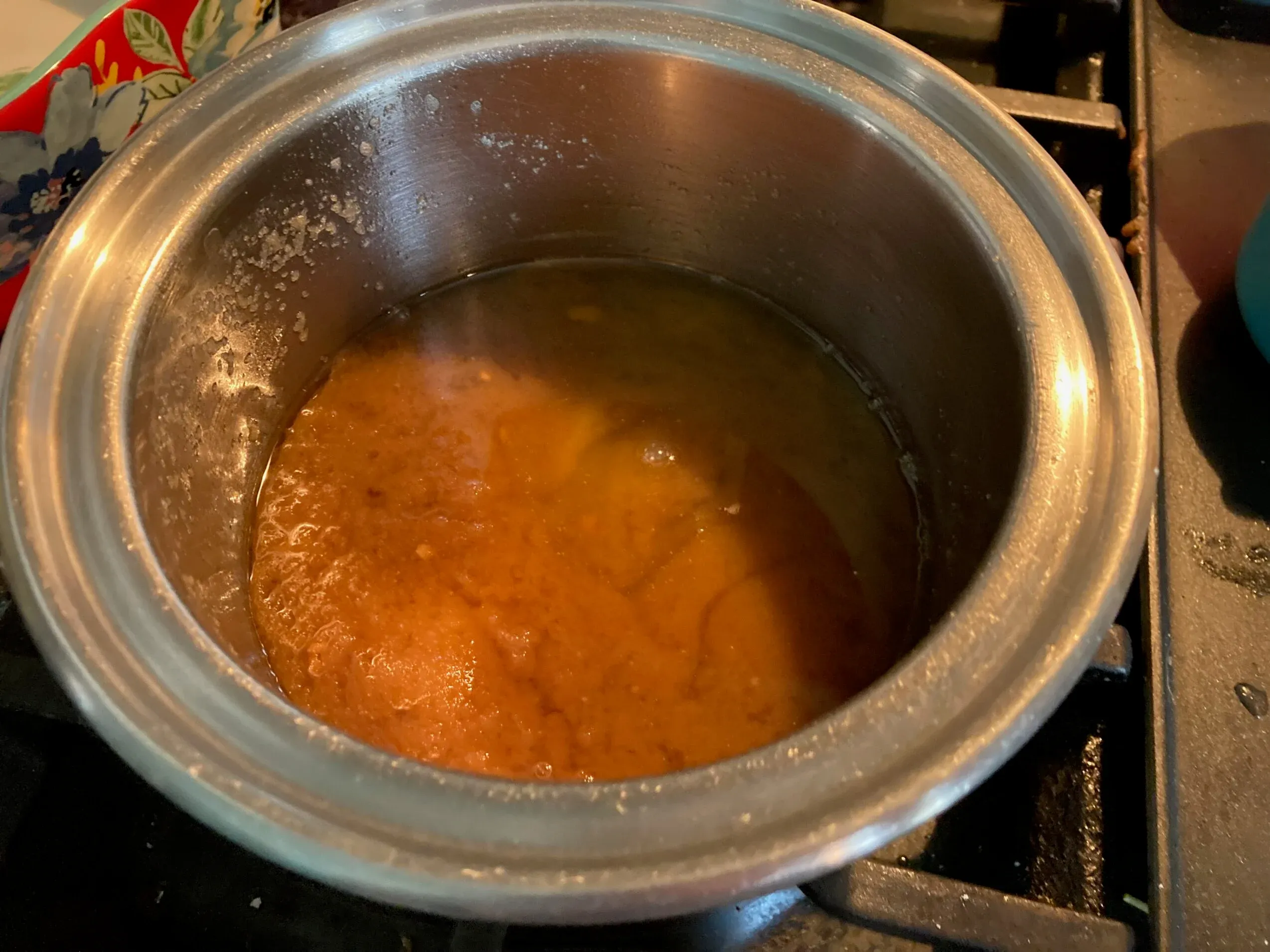 melted brown sugar and butter