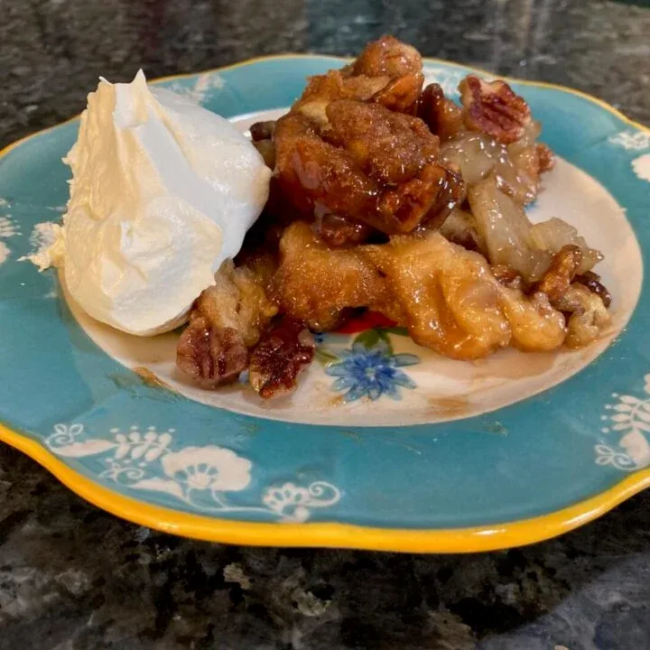 Apple Pie Cobbler with Crescent Rolls