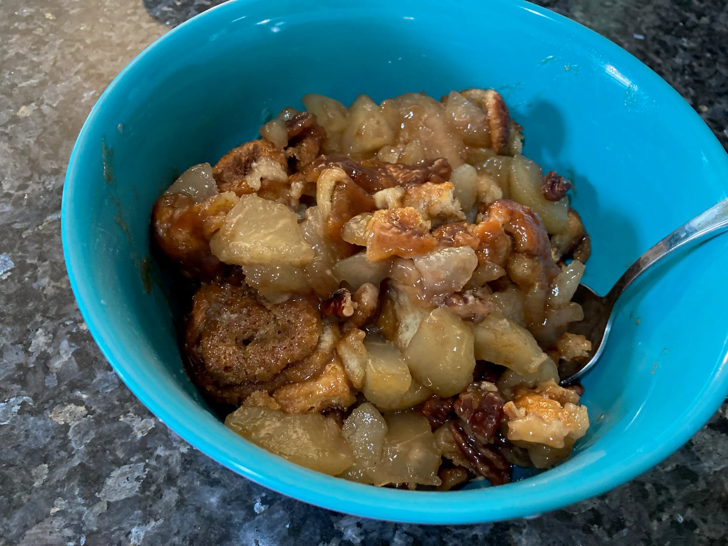 Bowl of Apple Pie Cobbler