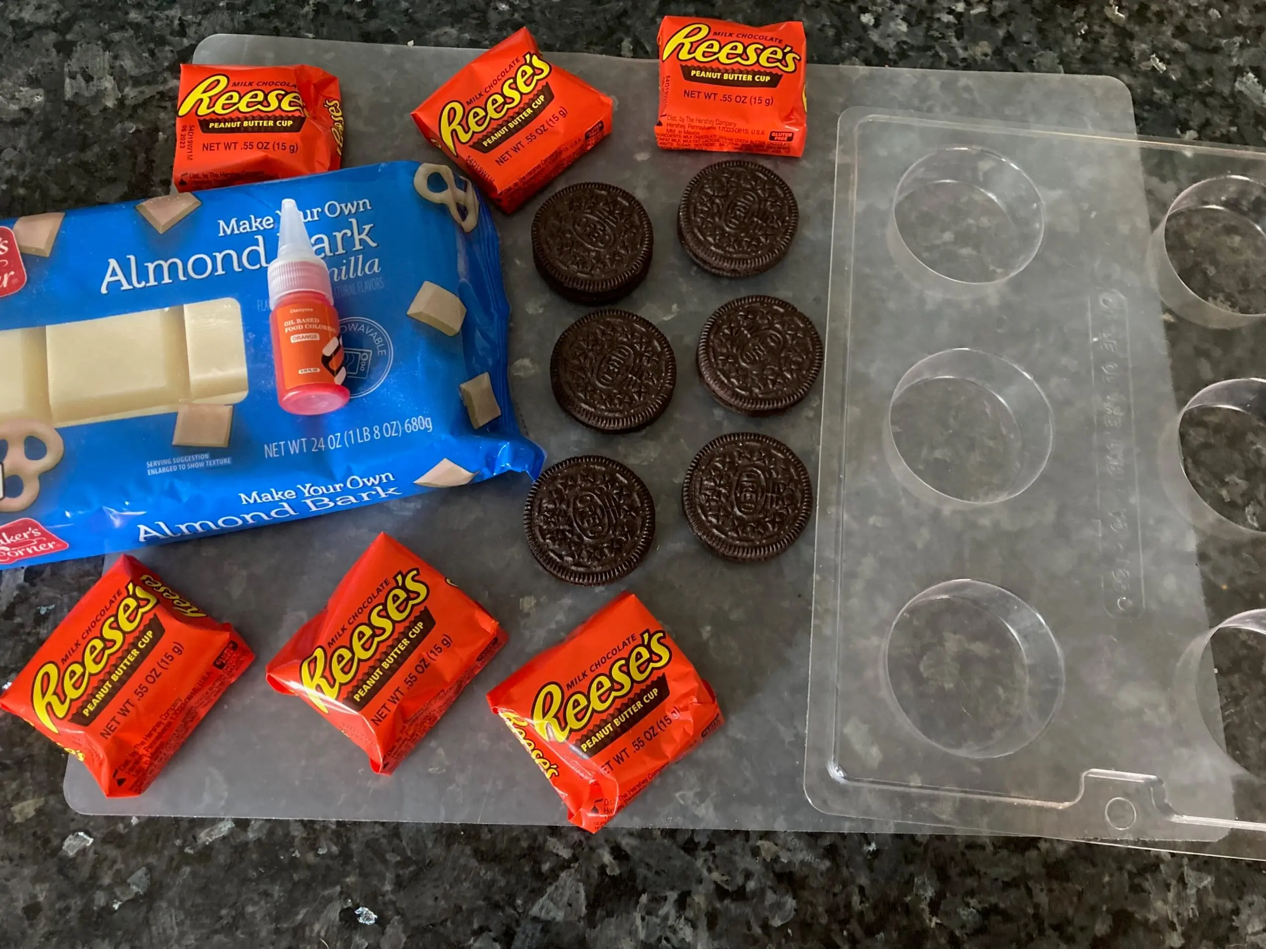 Ingredients for Chocolate Covered Pumpkins from Out of the Box Baking.com