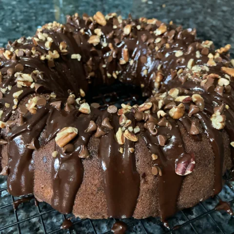Chocolate Banana Bread (Doctored Brownie Mix)