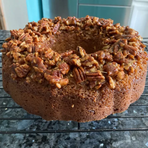 Pecan Upside Down Bundt Cake
