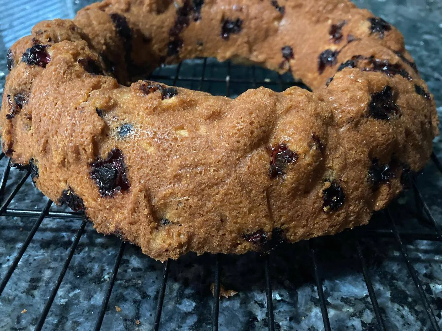Easy Cranberry Breakfast Cake from Out of the Box Baking.com