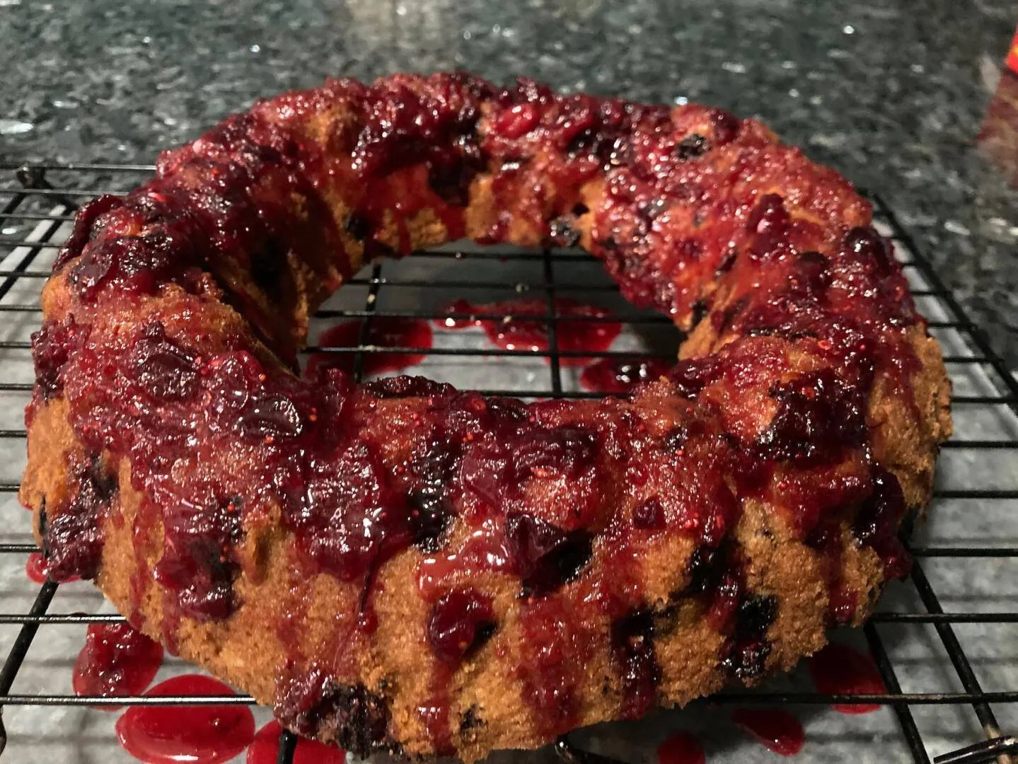 Easy Cranberry Breakfast Cake from Out of the Box Baking.com