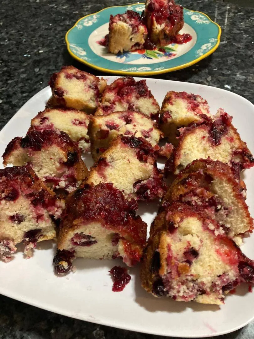 Easy Cranberry Breakfast Cake from Out of the Box Baking.com