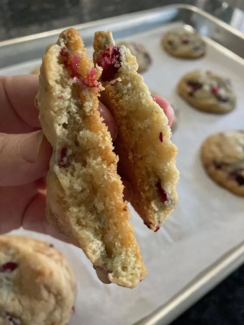 Orange Cranberry Cookies from Out of the Box Baking.com