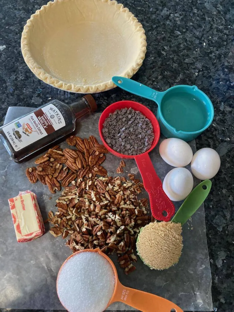 Fudgy Pecan Pie from Out of the Box Baking.com