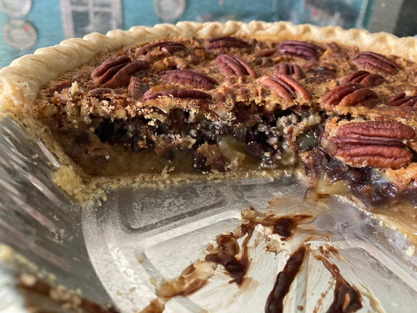 Fudgy Pecan Pie from Out of the Box Baking.com