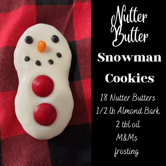 Nutter Butter Snowman Cookies from Out of the Box Baking.com