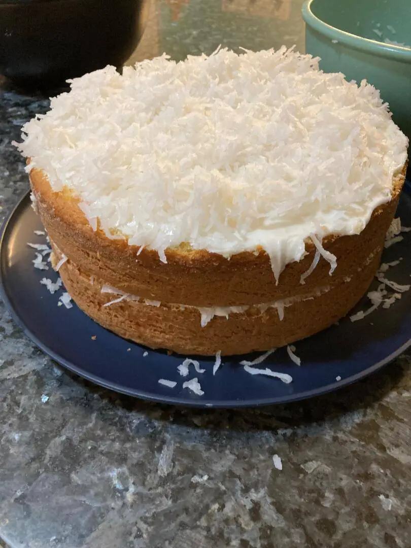 Traditional Coconut Cake from Out of the Box Baking.com