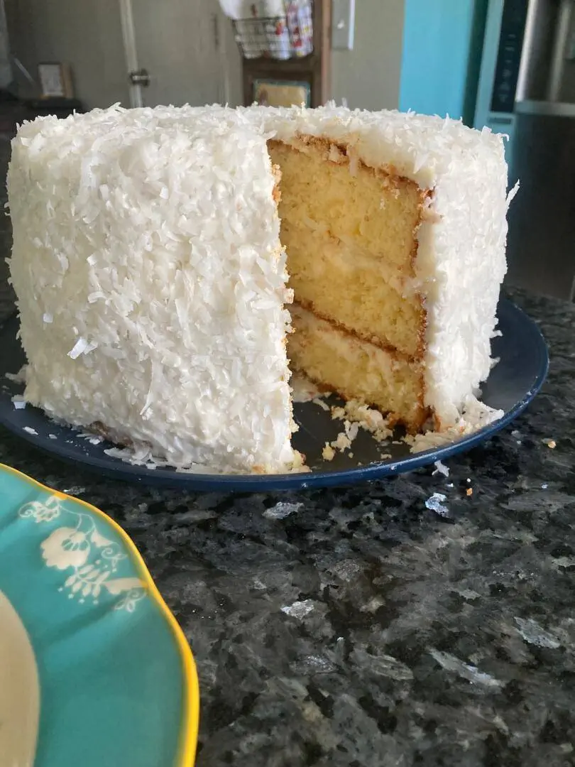 Traditional Coconut Cake from Out of the Box Baking.com