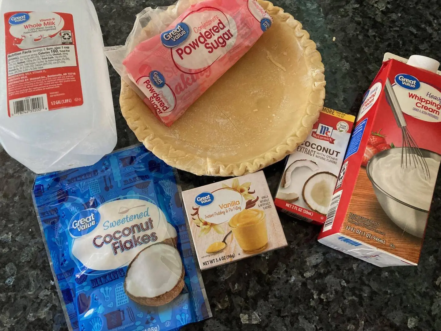 Coconut Cream Pie from Out of the Box Baking.com