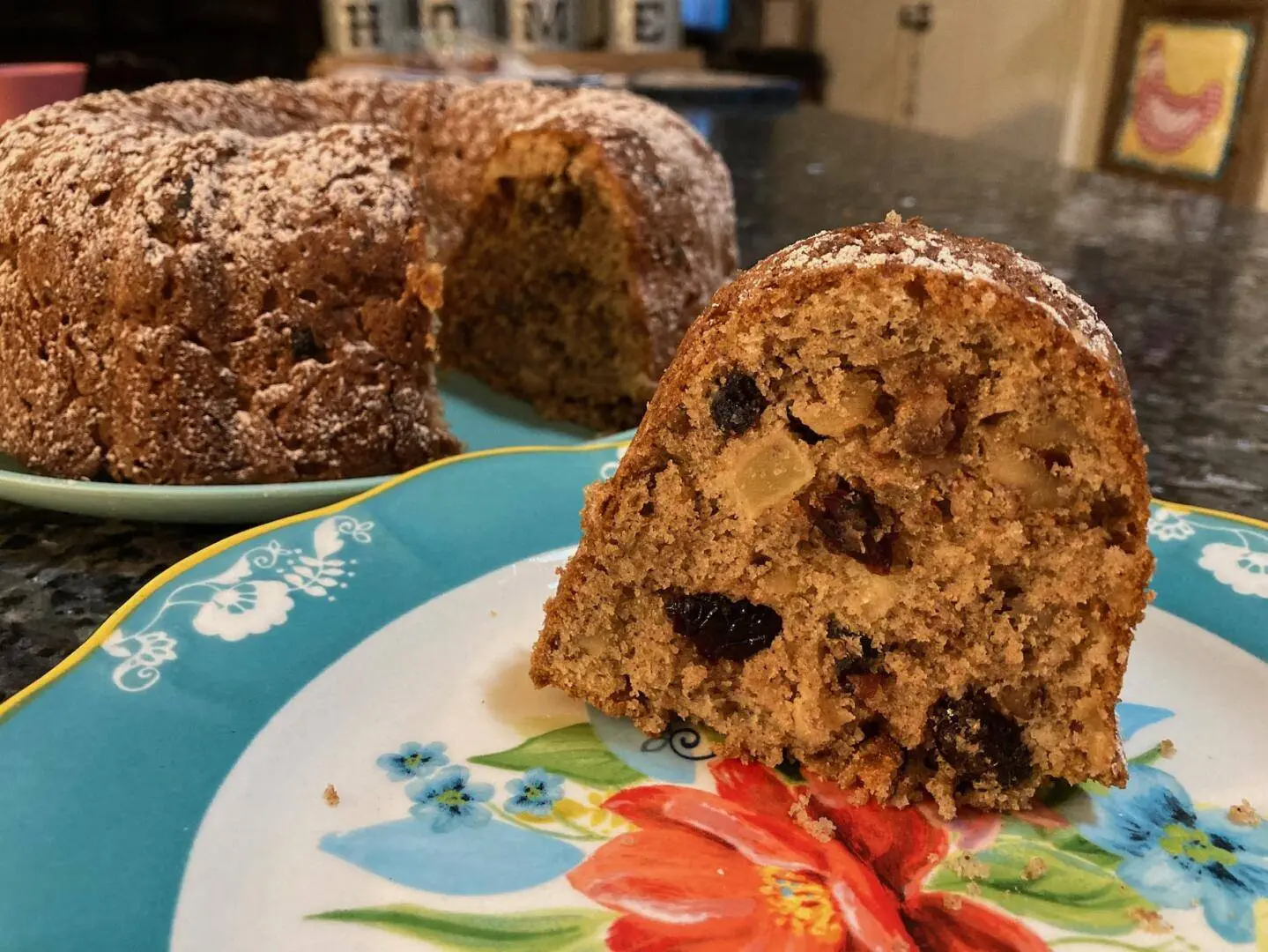 Sliced Christmas Spice Cake from Out of the Box Baking.com