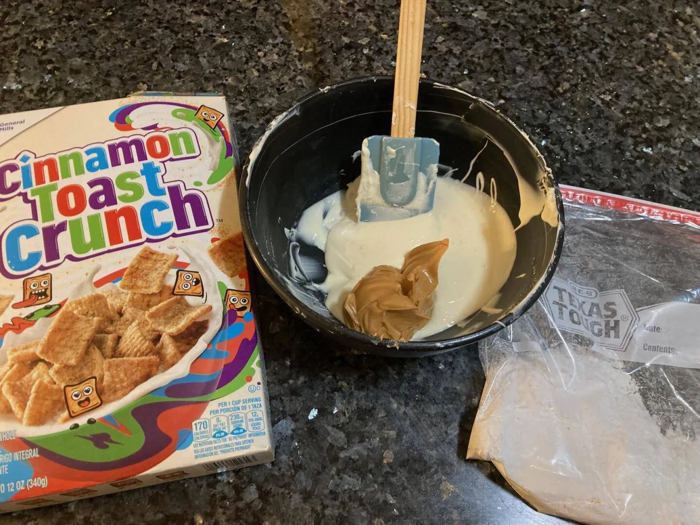 Cinnamon Toast Crunch Puppy Chow from Out of the Box Baking.com