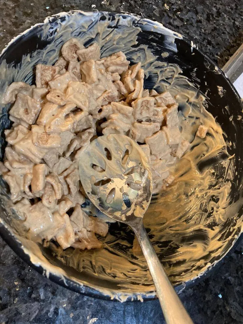 Cinnamon Toast Crunch Puppy Chow from Out of the Box Baking.com